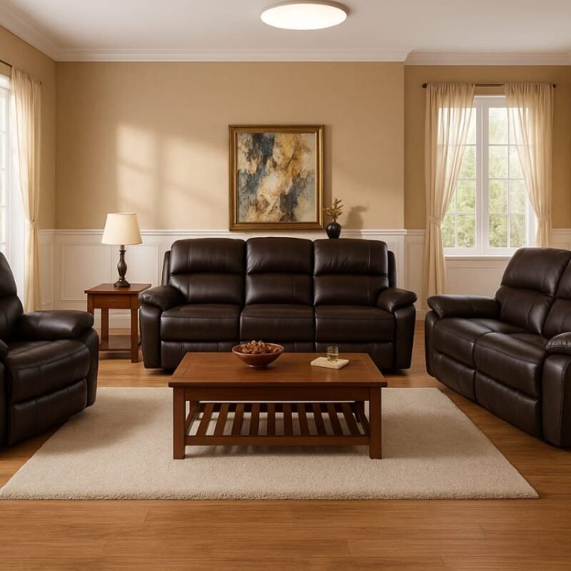The Blackstone-6 Seater Leather Recliner Series( 3:2:1)
