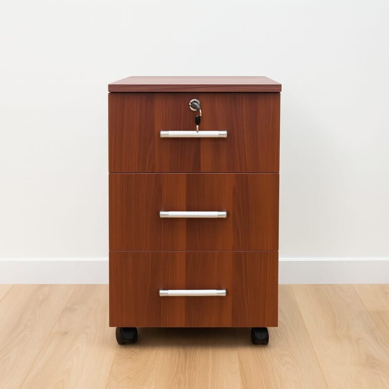 Charter 3 Drawer Pedestal (Walnut)