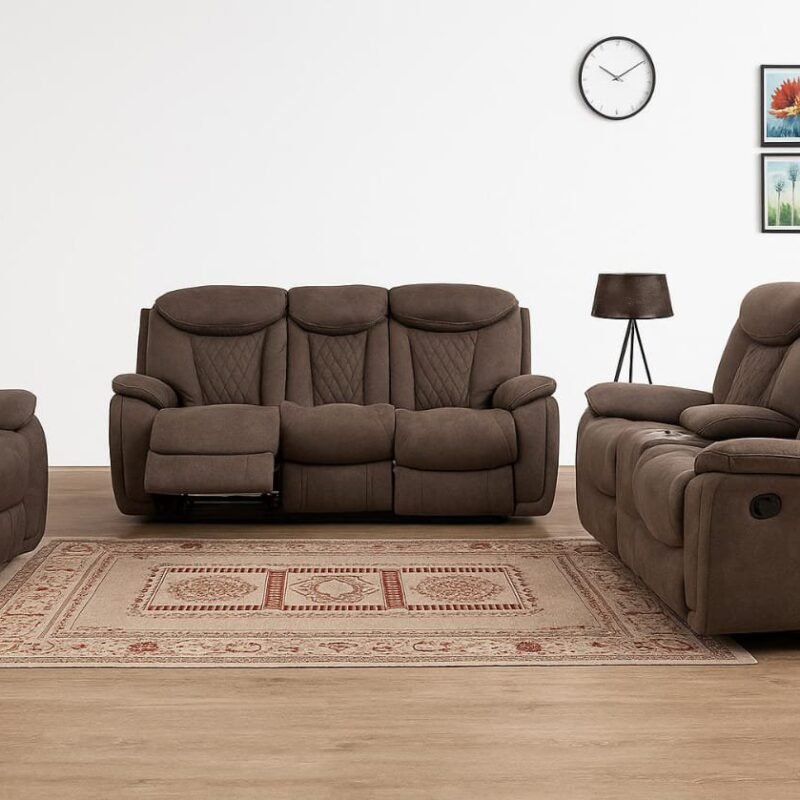Gina 7 Seater Fabric Recliner Sofa (3+2+1+1)